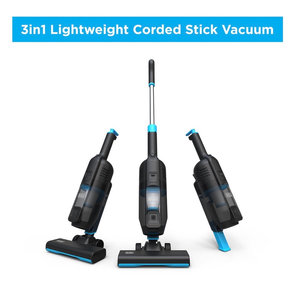 Black & Decker Power Series Lite 3-in-1 Corded Stick Vacuum